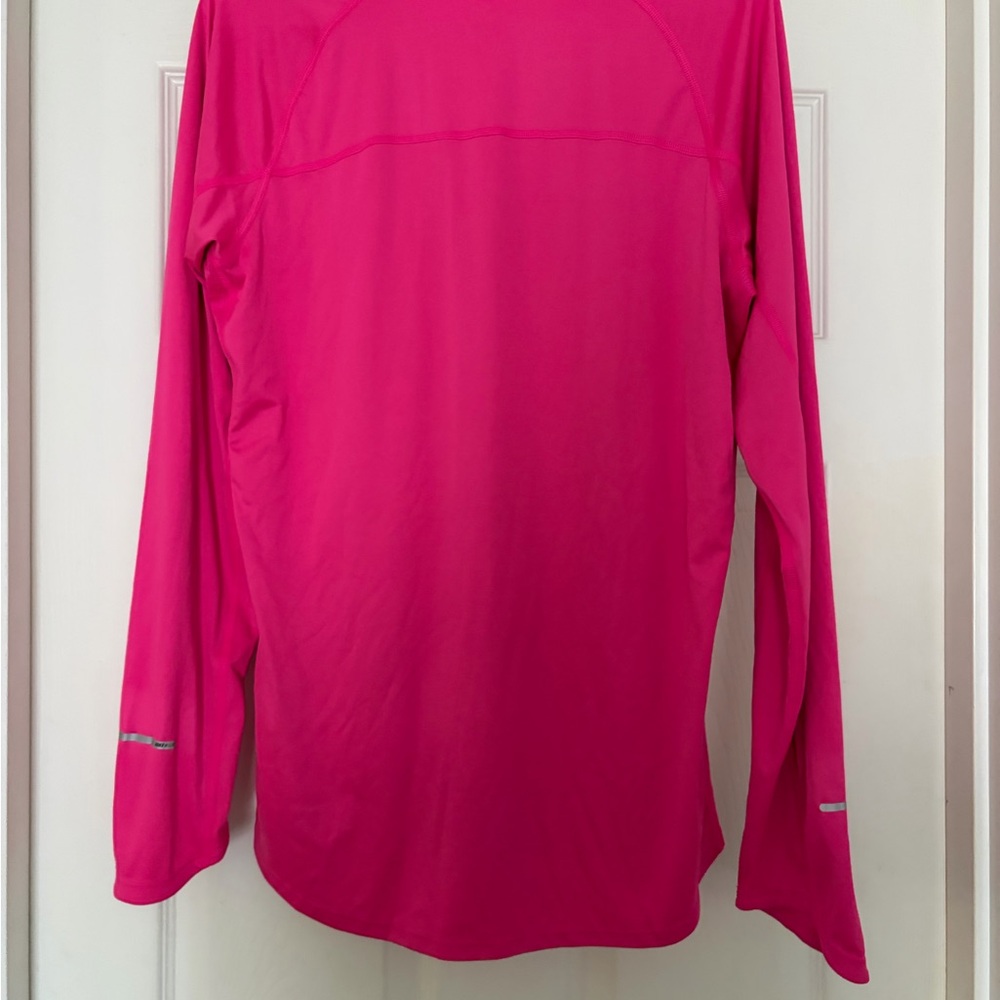 Nike Women's Vibrant Pink Long Sleeve Tee - Picture 2 of 3